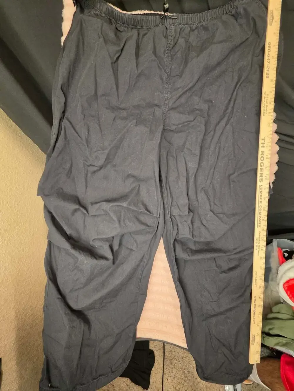 H&M Divided Men's Black Casual Elastic Waist Trousers